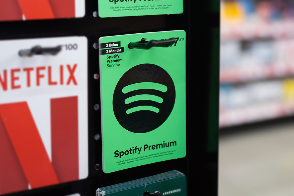 Grafico di Spotify con utenti e fatturato