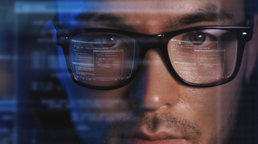Smart glasses in uso