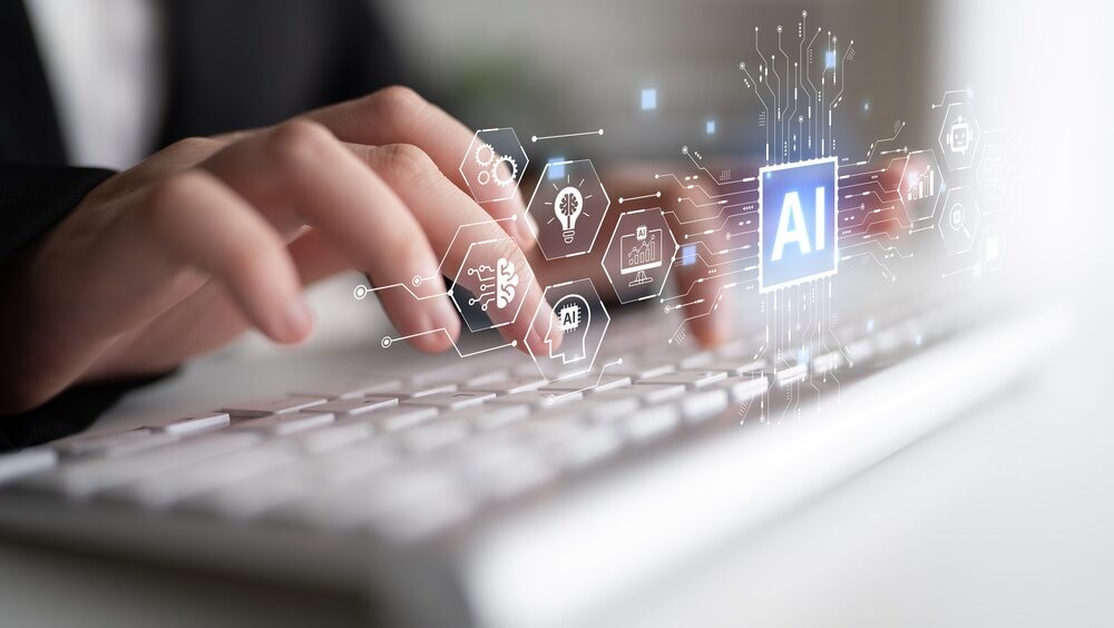 Rappresentazione grafica della tecnologia AI
